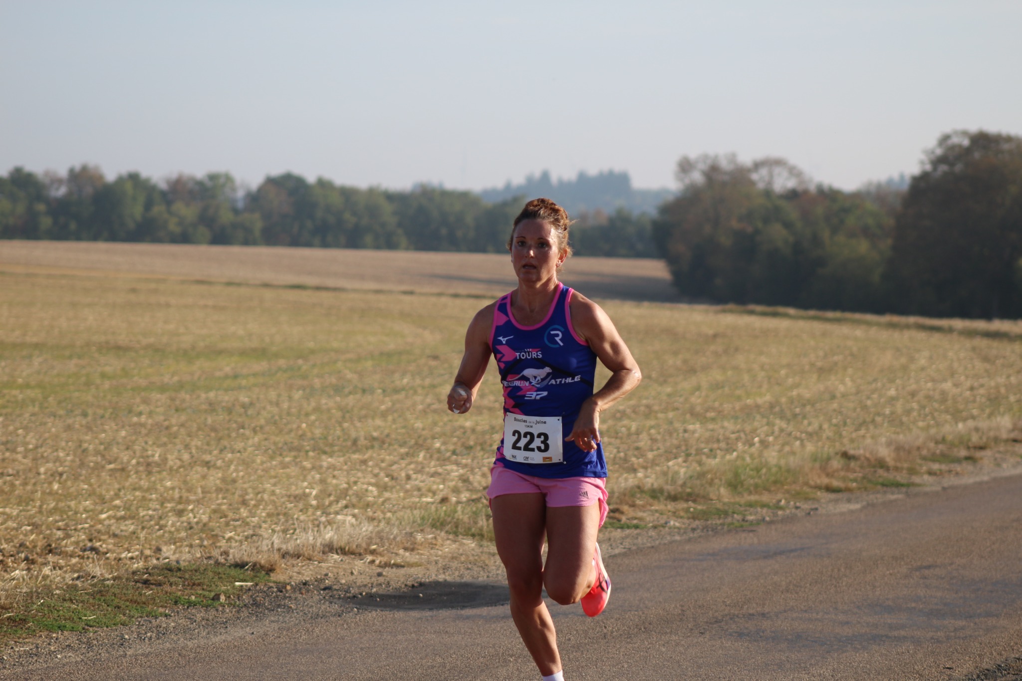 Coureuse sur le parcours